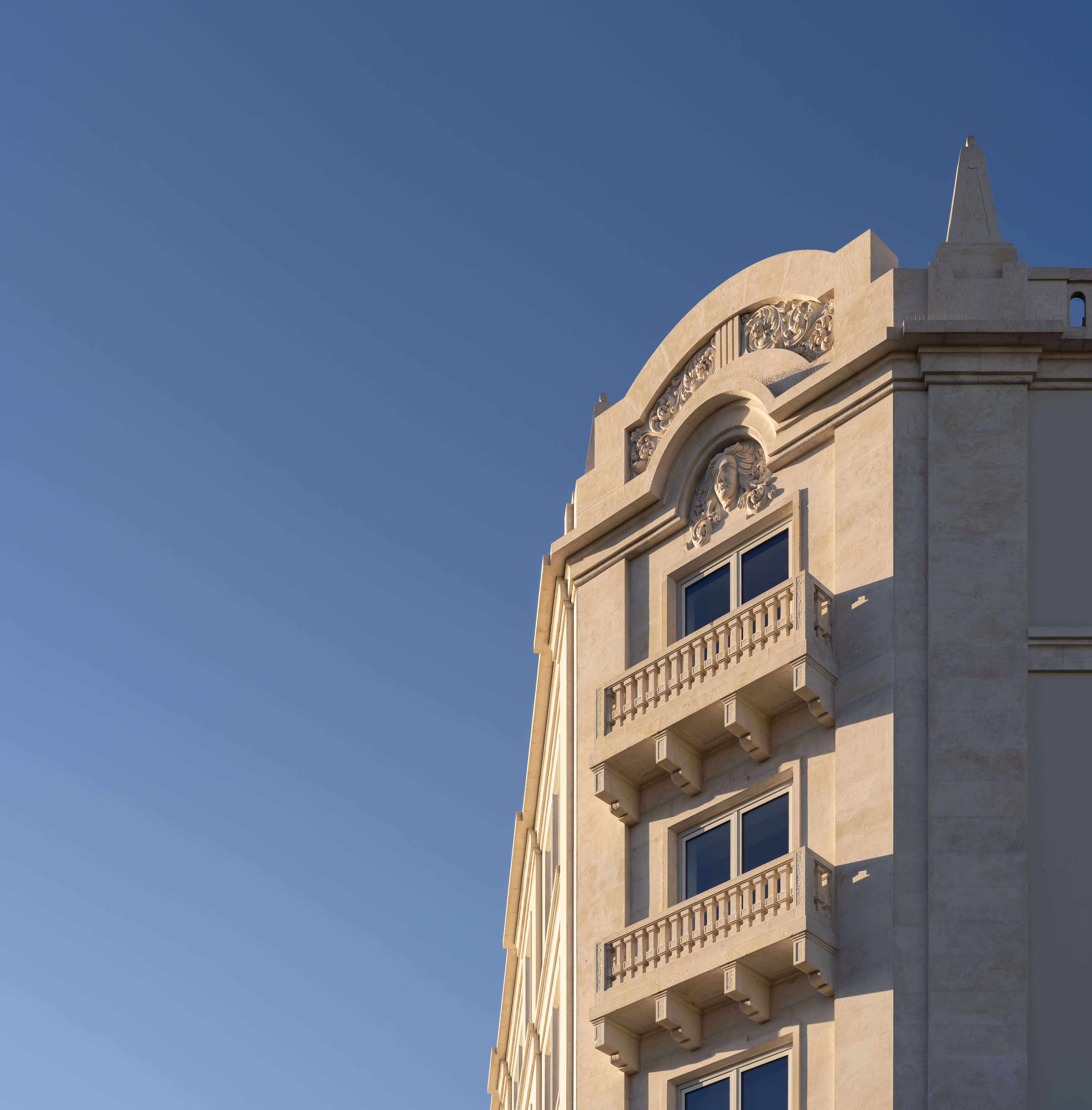 A tiled building façade in Lisbon, Portugal